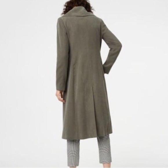 Club Monaco | Aalyina Trench Charcoal Gray Coat | Size Small - Picture 2 of 8